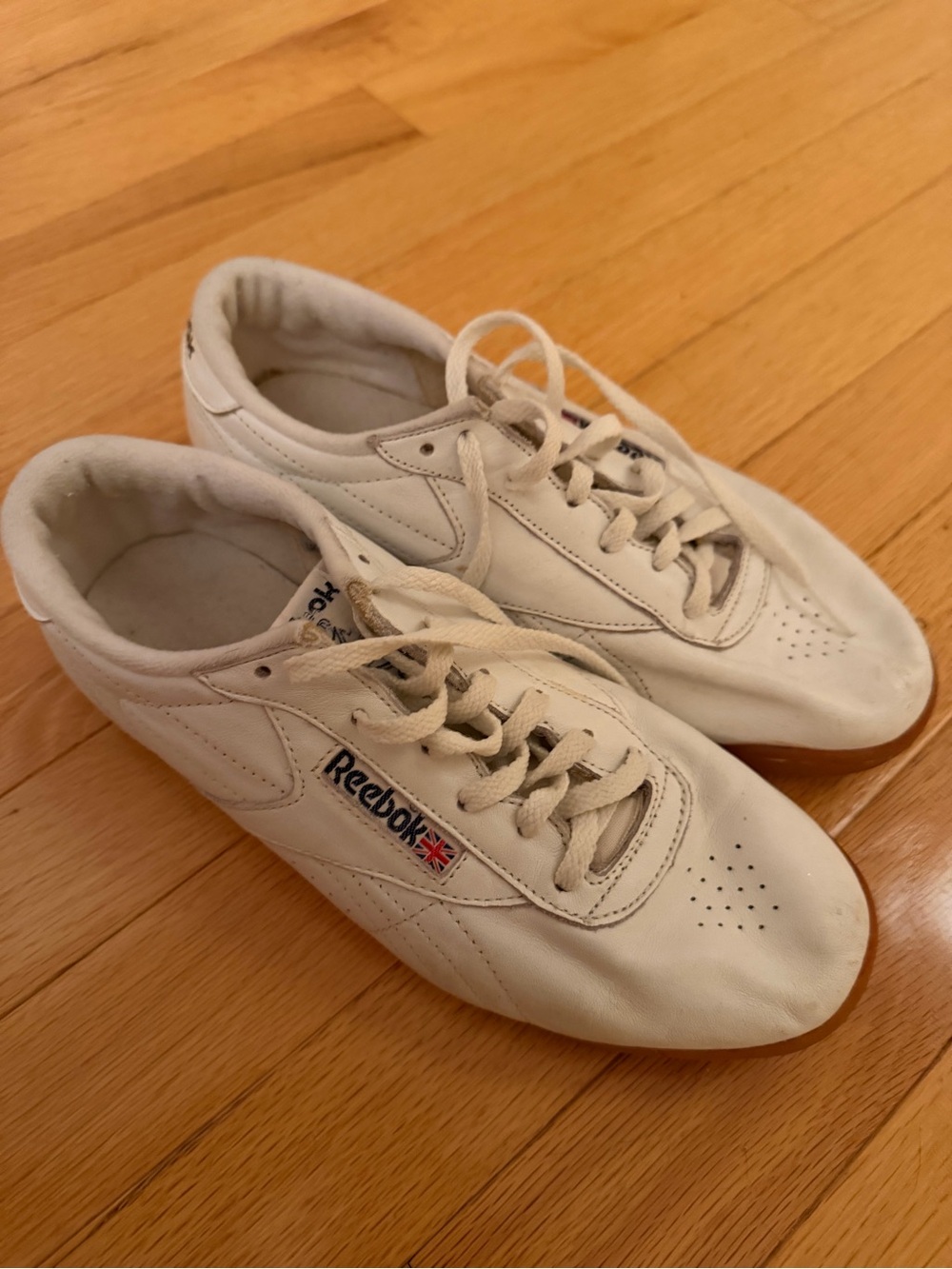 Reebok White Women’s Low-Profile Leather Sneakers